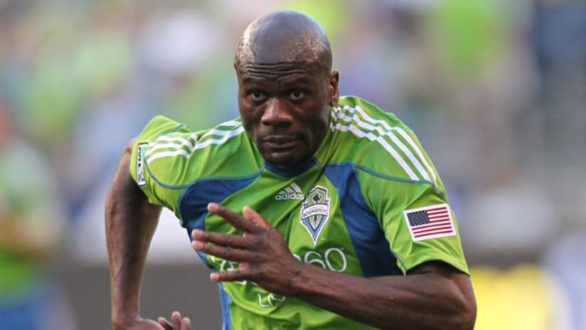 Blaise Nkufo was brought in to give Seattle more muscle, but the whole team has toughened up.