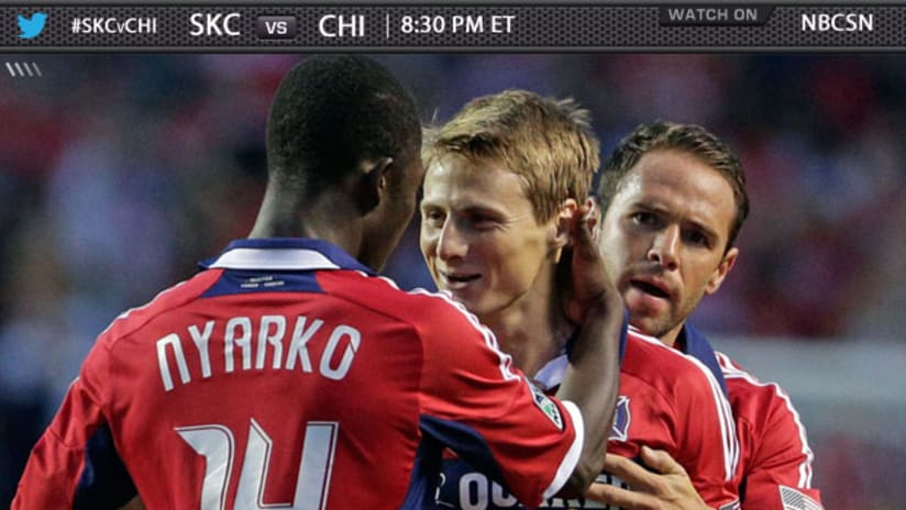 Chris Rolfe and Chicago take on Sporting Kansas City on Friday