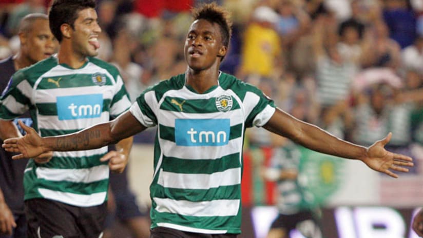 Yannick Djalo with Sporting CP