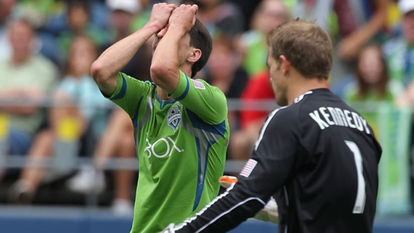 Alvaro Fernandez and his Seattle Sounders endured a frustrating afternoon against Chivas USA.