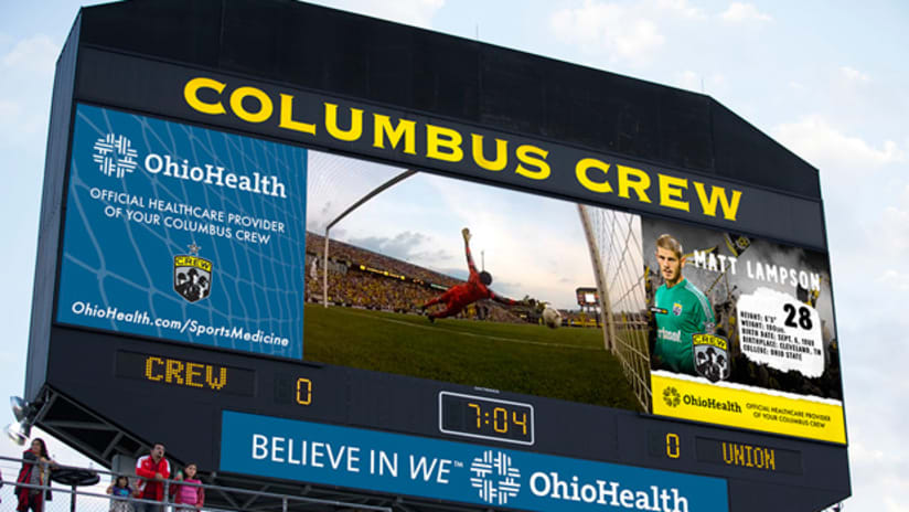 Columbus Crew Stadium scoreboard