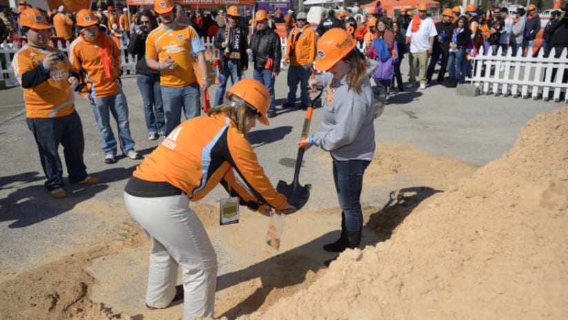 Fans were key in helping the Dynamo secure a new stadium for 2012.
