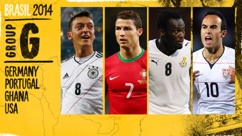World Cup 2014 Group G: Germany, Portugal, United States, Ghana