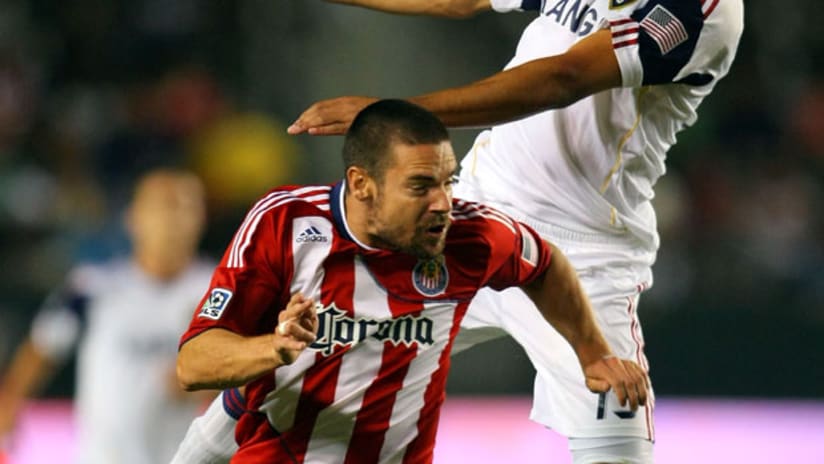 Heath Pearce was injured in Chivas USA's match with Real Salt Lake.