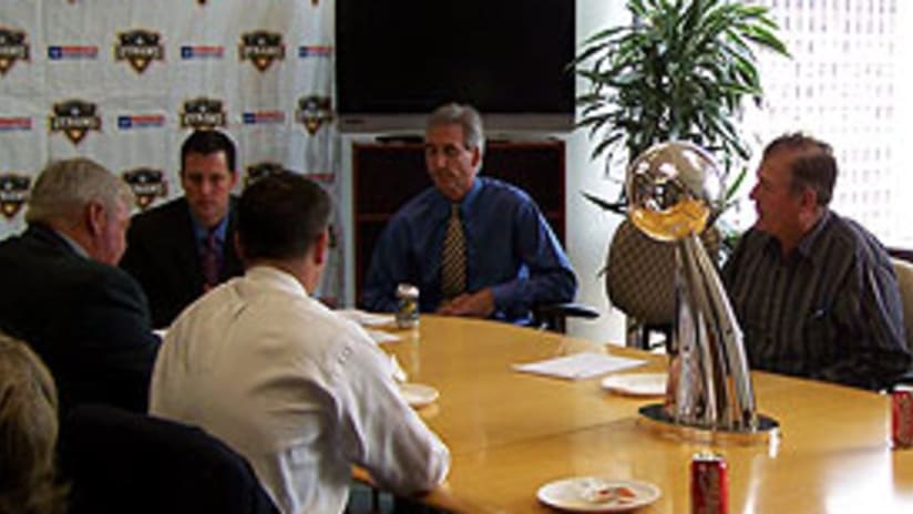 Local league presidents met with Dynamo President and GM Oliver Luck.