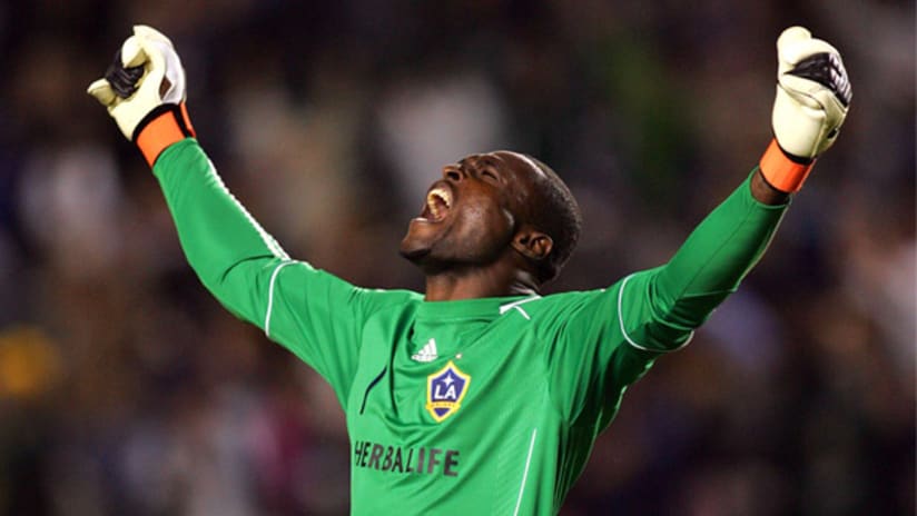 LA Galaxy goalkeeper Donovan Ricketts has been voted to the 2010 MLS Best XI.
