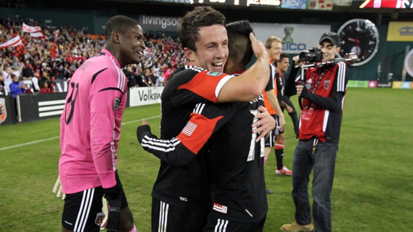 D.C. United players celebrate qualification to the 2012 playoffs (Oct. 20, 2012)