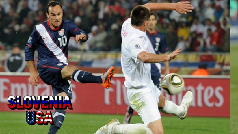 Landon Donovan claims the US cannot lose to Slovenia and still hope to advance.