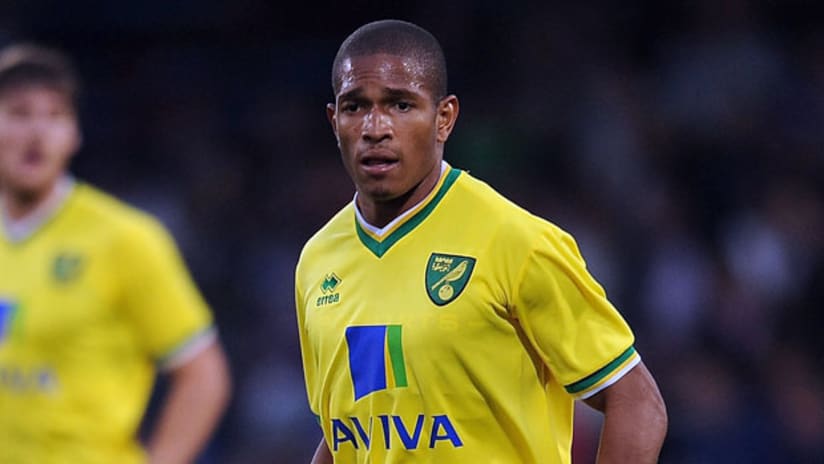 Simeon Jackson made his Premier League debut for Norwich.