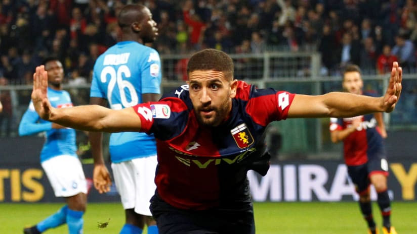 Adel Taarabt - celebrates a goal for Genoa