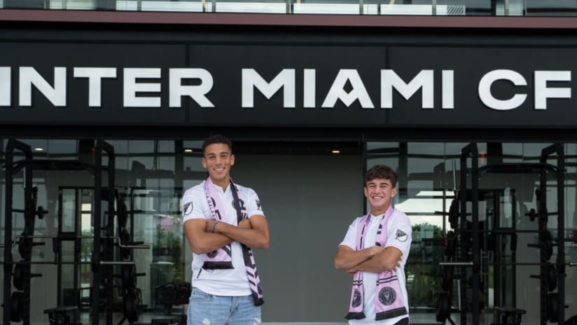 Edison Azcona and Ian Fray - Inter Miami - homegrown signings