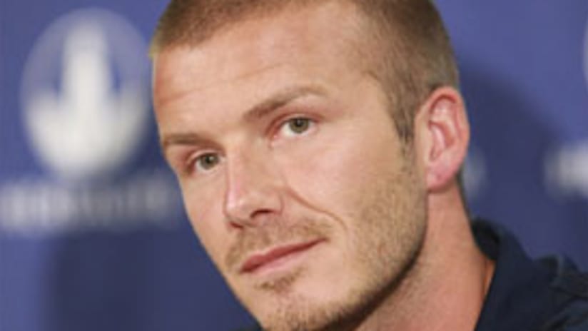 David Beckham would rather sit than risk extending his ankle injury even further.