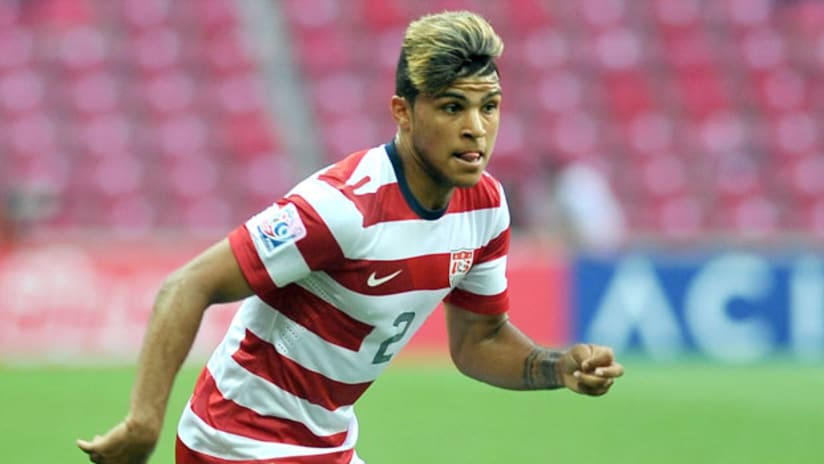 DeAndre Yedlin with the US Under-20 national team