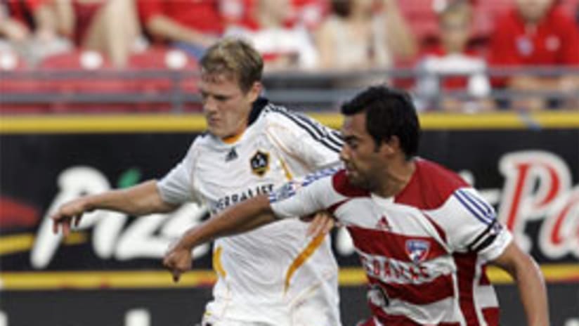 Ty Harden (left) and the Galaxy did just enough to beat FC Dallas.