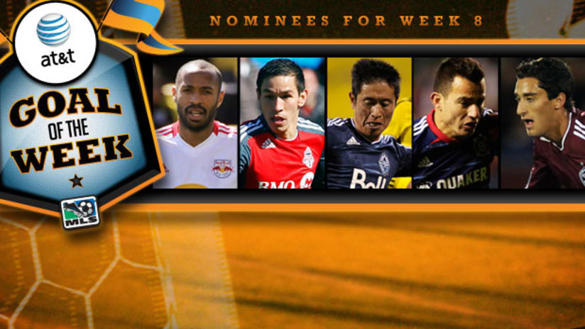 Vote for AT&T Goal of the Week: Week 8