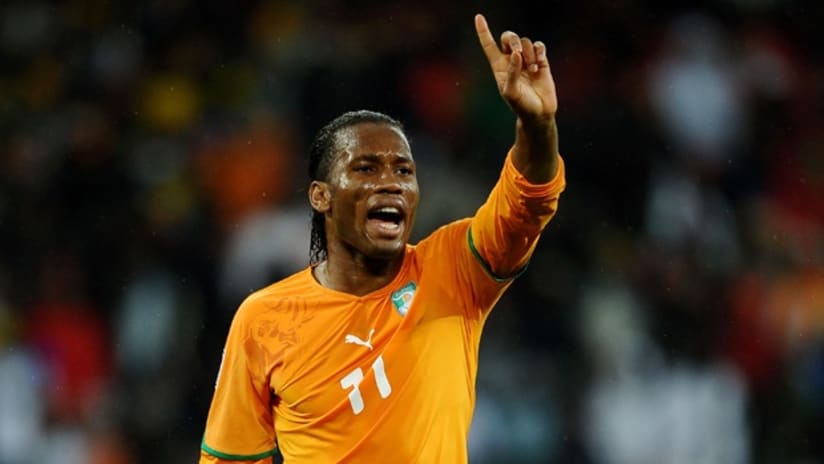 Didier Drogba with the Ivory Coast national team