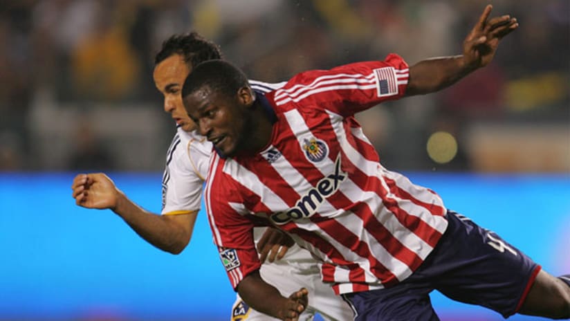 Shavar Thomas (right) is back with Kansas City after stints with Chivas USA and the Philadelphia Union.