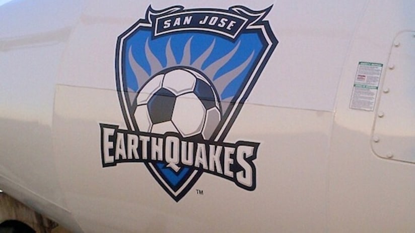 San Jose Earthquakes concrete truck at site of new stadium