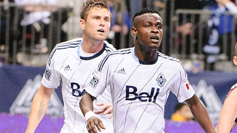 Brad Rusin and Gershon Koffie for Vancouver Whitecaps