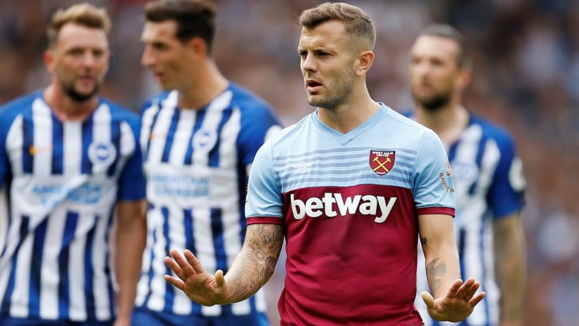 Jack Wilshere - gestures while playing for West Ham