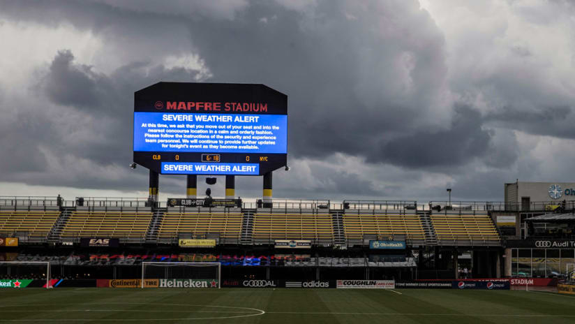 MAPFRE Stadium - Severe Weather - August 2016