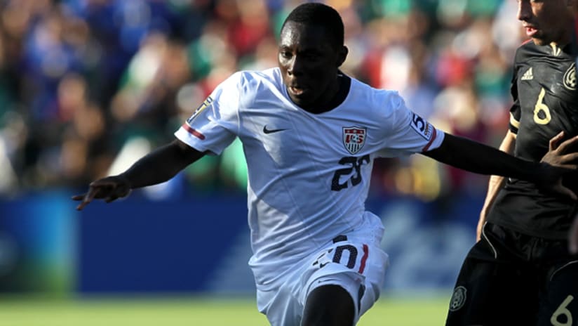Freddy Adu for the US vs Mexico in the Gold Cup final
