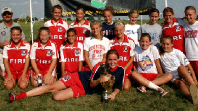 The West Michigan Fire Juniors Girls U-14's were 2005 Puma Gold Cup finalists.