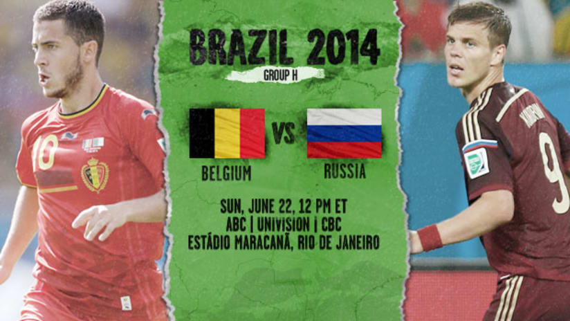 Belgium vs. Russia, World Cup Preview