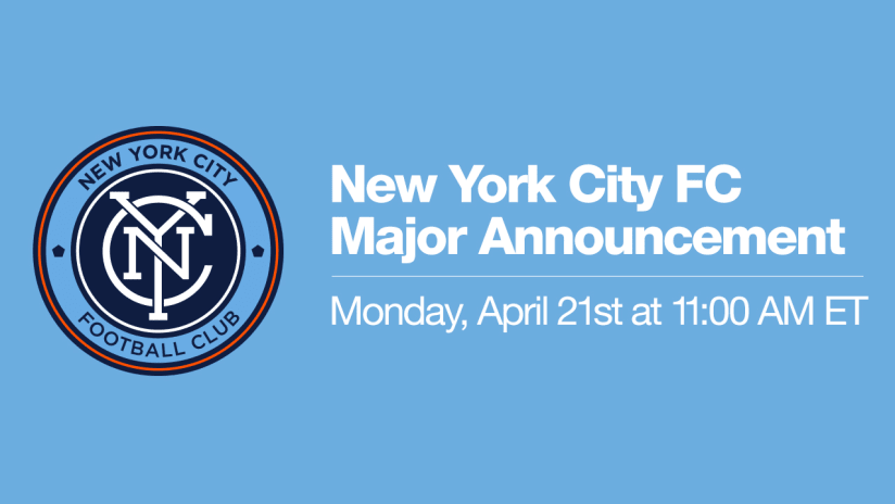 New York City FC, major announcement