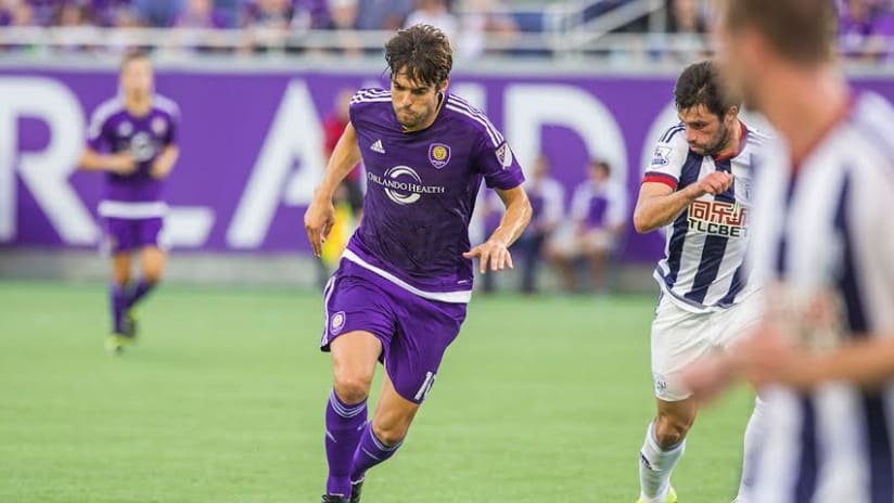 Kaká playing for Orlando City SC against West Brom in a friendly, July 2015
