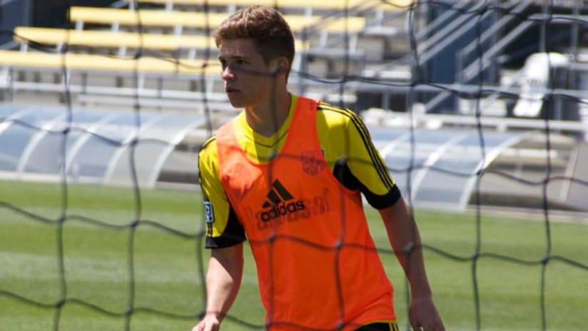 Wil Trapp trains with the Crew