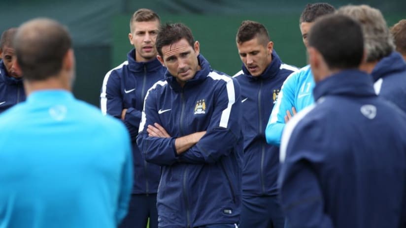 Frank Lampard training with Manchester City