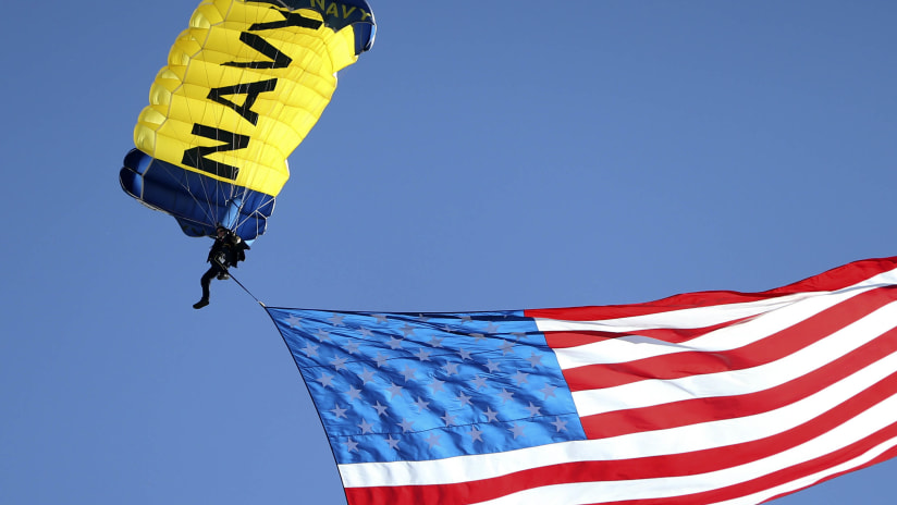 Navy parachute - American flag