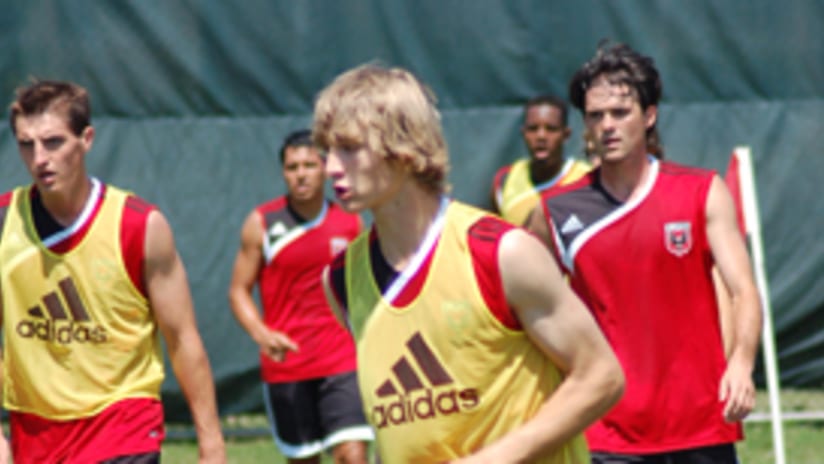 Cooke trained with United's first team during the season.