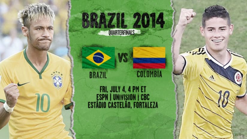 Brazil vs. Colombia, World Cup Preview