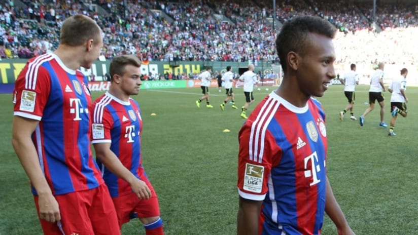 Julian Green with Bayern Munich at the 2014 MLS All-Star Game