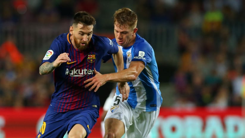 Lionel Messi - Esteban Rolon - Barcelona - Malaga