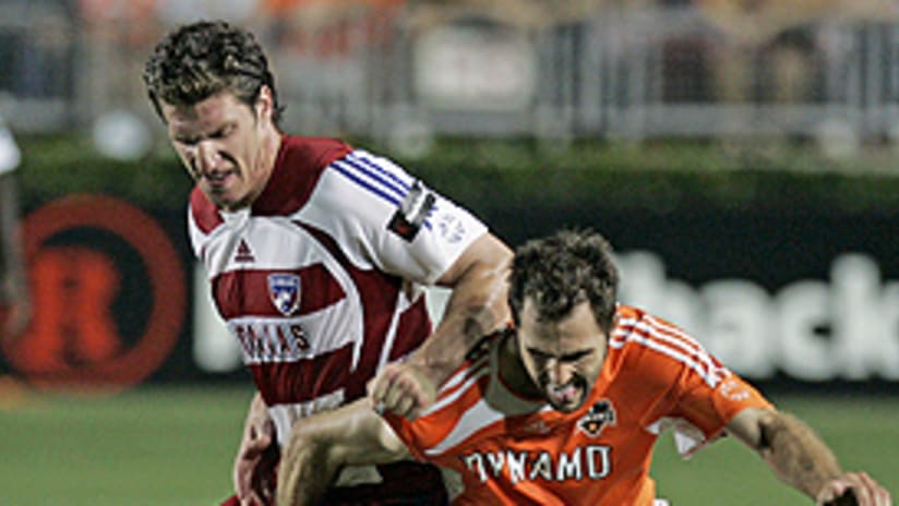 Kenny Cooper and the Hoops hope to fight back against Dynamo Saturday.