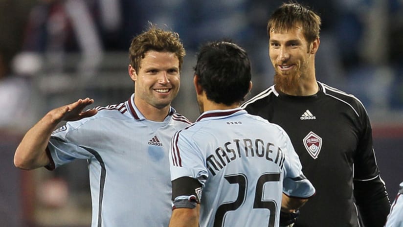 Colorado's Drew Moor (left) says he doesn't care if the Rapids' defense gets the respect he think it deserves.