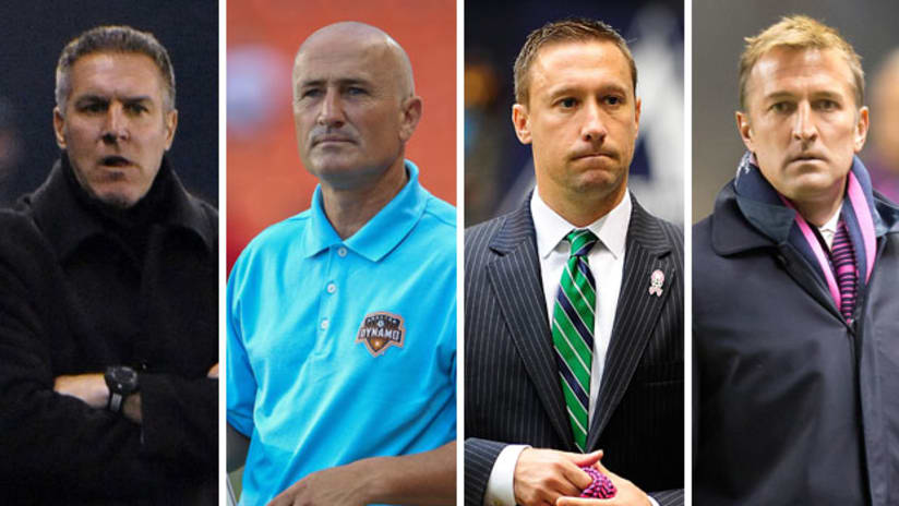 MLS Cup head coaches, Vermes, Kinnear, Porter, Kreis