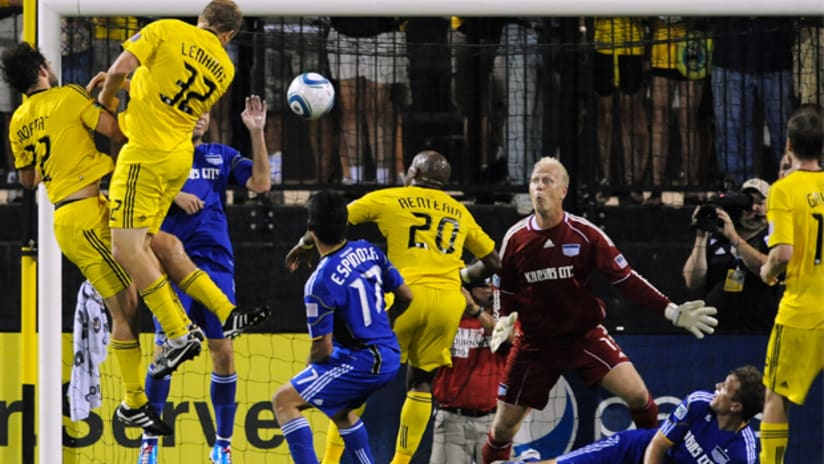 Kansas City goalkeeper Jimmy Nielsen was a rock in between the pipes on Wednesday.