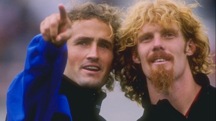 Dominic Kinnear and Alexi Lalas (May 15, 1994)