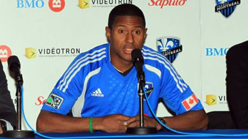 Patrice Bernier at his introductory Impact press conference