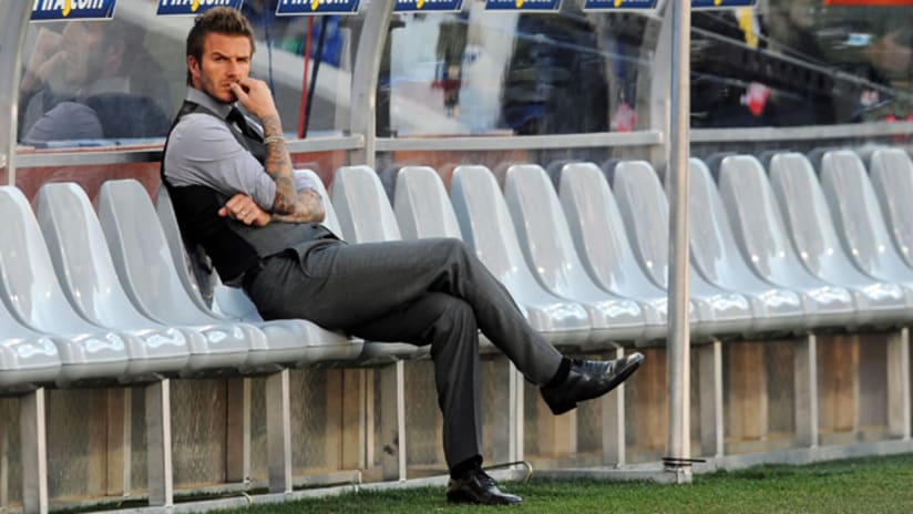 David Beckham could return to the Galaxy bench before the end of the season.