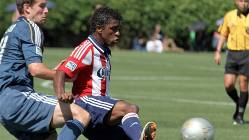 Chivas USA's Miller Bolanos during Reserve League action