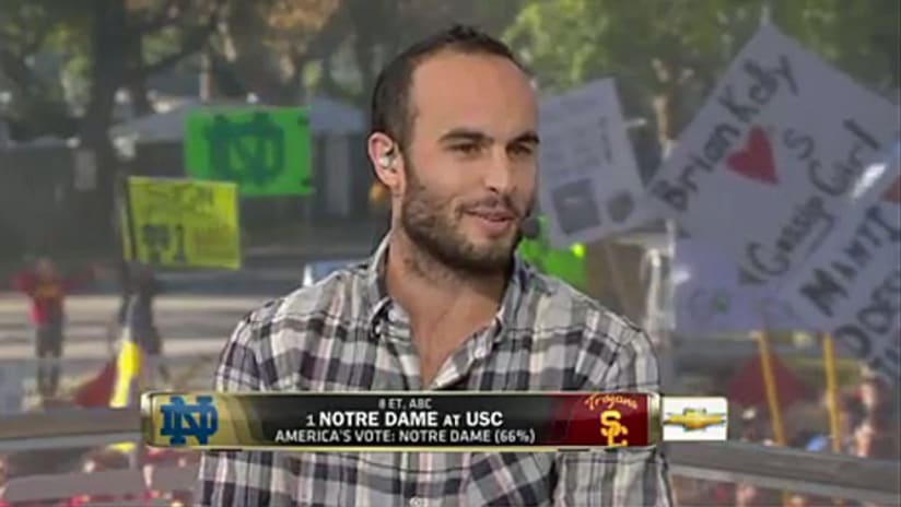 Did you catch Landon Donovan on College Gameday? -