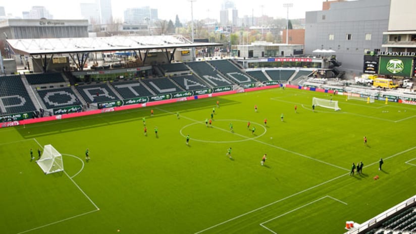Media got their first look at JELD-WEN Field on Tuesday.