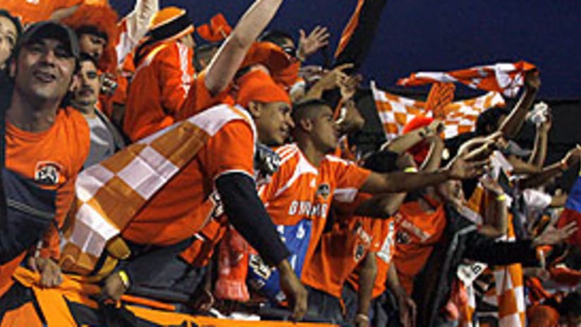 Dynamo President and GM Oliver Luck loves the atmosphere at Dynamo games.