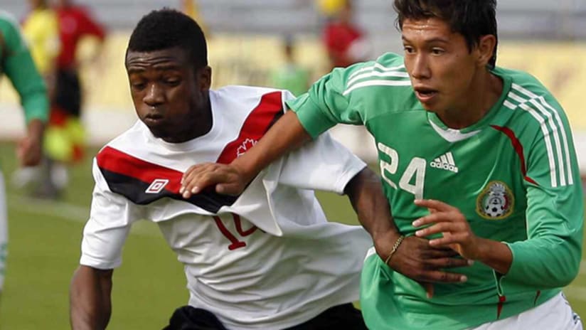 The Canadian U-17s (seen here playing Mexico) got a tough draw for the World Cup.