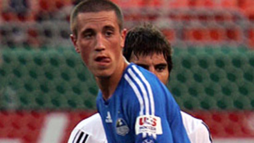 Ryan Pore was one of the Wizards' goal scorers against San Lorenzo on Tuesday.
